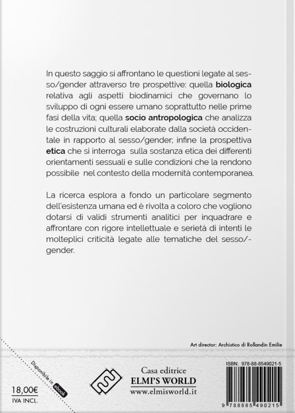 Sesso/Gender - Biologia – Antropologia – Etica - immagine 2
